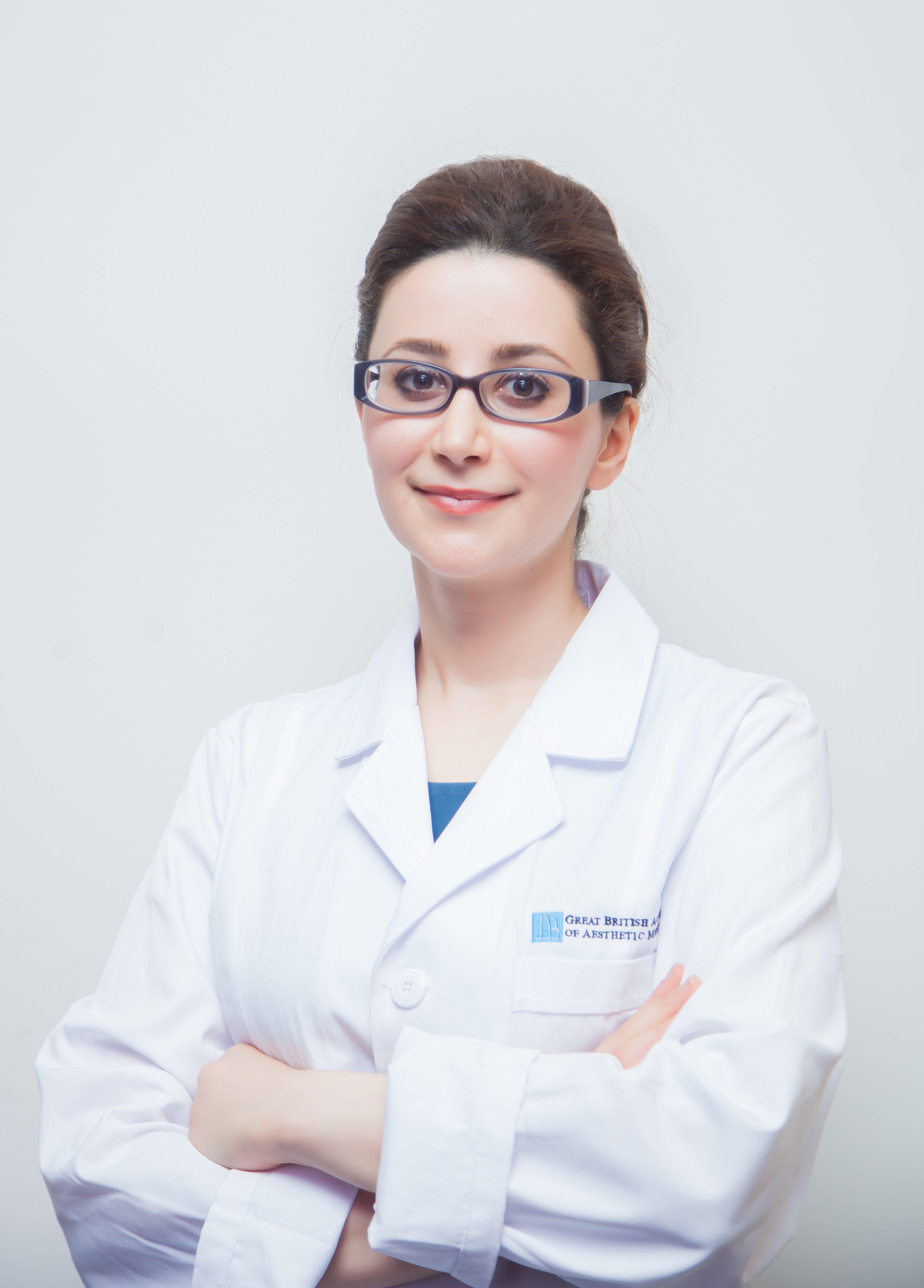 Dr Souphi in GBAAM's doctor's coat